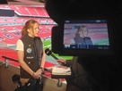 Alice Powell receives TV interview as a top female athlete！